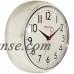 Westclox 32042BK 9.5" 1950's Retro Black Case Convex Glass Clock   553480401